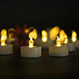 Tea Lights,LED Tealight Candles 100-pack,Flameless Candles,Flickering Tea Candles Battery Included as Halloween Lights,Pumpkin Decoration,Holiday,Garden,Wedding,Party,Décor(Warm Yellow Light）