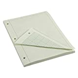 Amazon Basics Engineering Computation Pad, 8.5" x 11", Quad/Margin Rule, 100 Sheets