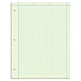 Ampad Evidence Engineering Pad, 100 Sheets, 5 Squares Per Inch, Green Tint, 11"H x 8 1/2"W