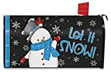 Briarwood Lane Jolly Winter Snowman Magnetic Mailbox Cover Primitive Let It Snow