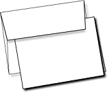Heavyweight White Blank Cards With White Envelopes 5"x 7" Greeting Cards Blank Cards And Envelopes Printable Note Cards With Corresponding Envelopes (40 Pack)
