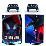 Oumaga Ps5 (Marvel Spider-Man) Skin Sticker For Ps5 Playstation 5 System Console And Controller Skin Sticker CD-ROM Version