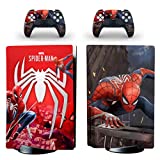 Decal Moments PS5 Standard Disc Console Controllers Full Body Vinyl Skin Sticker Decals for Playstation 5 Console and Controllers Spider-Man