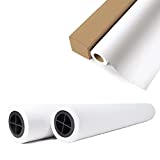 Plotter Paper 4 ROLLS (24” x 150', 20lb) CAD Paper Rolls 24 x 150 | Ink Jet Bond Paper Rolls | Ultra-White, Wood-Free 80GSM Plotter Paper For Engineers, Architects, Copy Service Shops