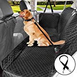 Vailge Dog Car Seat Cover Waterproof, Scratch Proof Dog Seat Cover for Cars with Visual Mesh, Nonslip Dog Car Hammock Convertible Pet Seat Cover Protector of Cars SUV Trucks,Standard