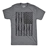 Mens American Flag Tools USA Merica Dad Gift T Shirt Handyman Funny Car Lover (Dark Heather Grey) - M