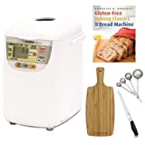 Zojirushi BB-HAC10 Home Bakery 1-Pound-Loaf Programmable Mini Breadmaker Includes Measuring Spoons, Knife, Cutting Board and Cookbook
