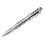 ZEROHOUR APEX Tactical Pen with Tungsten Tip Glass Breaker, Luxury EDC Pen with Premium Ink (Sandblasted Titanium)