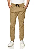 Southpole Men's Basic Stretch Twill Jogger Pants-Reg and Big & Tall Sizes, Deep Khaki, X-Large