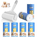 Geanli Lint Rollers for Pet Hair Extra Sticky丨Large Lint Roller pro Clothes丨6.3'' Wider with 420 Sheets/6 Refills丨Giant Lint Roller Remover for Dog Cat Furniture Couch