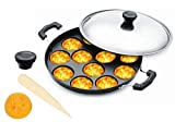 SLNDOKTG Non Stick Appam Pan,Appam Maker,12 Pits Appam Maker, Nonstick Appam Pan,Appa Chetty Paniyaram Pan Patra,Tawa Non Stick - AD INDIA ONE