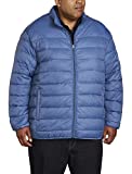 Amazon Essentials Men's Big & Tall Lightweight Water-Resistant Packable Puffer Jacket, Blue, 3X