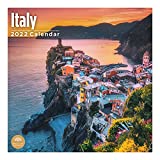 2022 Italy Wall Calendar by Bright Day, 12 x 12 Inch, European Travel Destination