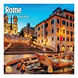 2022 Rome Wall Calendar by Bright Day, 12 x 12 Inch, European Travel Destination History