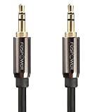 FosPower Audio Cable (10 FT), Stereo Audio 3.5mm Auxiliary Short Cord Male to Male Aux Cable for Car, Apple iPhone, iPod, iPad, Samsung Galaxy, HTC, LG, Google Pixel, Tablet & More
