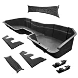 Tyger Auto Underseat Storage Box Compatible with 2014-2018 Chevy Silverado/GMC Sierra LD; 2015-2019 Silverado/Sierra HD Crew Cab | Black Rear Under Seat Storage Organizer Cargo Box | TG-CB5C2238