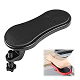 SZYAN Computer Arm Rest for Desk, Adjustable Arm Rest Support for Computer Desk Ergonomic Arm Rest Extender Rotating Mouse Pad Holder for Table, Office, Chair, Desk, Black