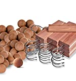 Cedar Hyde Cedar Blocks for Clothes Storage | Cedar Hang Ups & Cedar Balls | Clothes Protection & Deodorizer | 22 Pieces, 12 Cedar Hang Ups & Bonus 10 Cedar Balls | U.S.A Seller