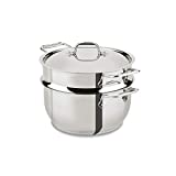 All-Clad Specialty Stainless Steel 3 Piece Cookware Set with Lid 5 Quart Induction Pots and Pans