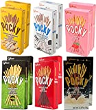 Pocky Biscuit Stick 6 Flavor Variety Pack (Pack of 12)