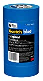 ScotchBlue 9000-6270 Original Multi-Surface Painter's Tape 1.41 inches x 60 Yards (360 Yards Total), 6 rolls, Blue, 6 rolls