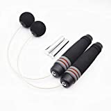 DETUCK Weighted Cordless Jump Rope, Ropeless Jump Rope for Fitness Workout Boxing, Cordless Indoor Speed Jump Rope Weighted Skipping Rope for Men, Women