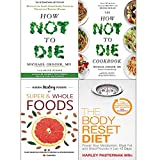 How Not to Die Cookbook, Hidden Healing Powers And Body Reset Diet 4 Books Collection Set