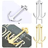 4 Pieces Bookmarks Book Page Holder Creative Bookmarks Book Page Marker Metal Page Holder for Home Office School Supplies (Golden, Silvery)