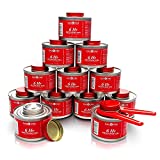 Gas One 12 Pack-6 Hour Cooking Fuel Wick Liquid Safe Fuel & Lid Opener for Chafing Dish, 12 pc