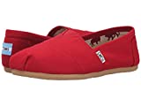 TOMS Women's Classic Canvas Red Slip-on Shoe - 7.5 B(M) US