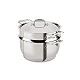 All-Clad E414S564 Stainless Steel Steamer Cookware, 5-Quart, Silver -