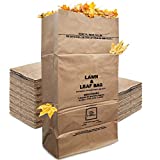 30 Gallon Kraft Lawn and Leaf Bags (10 Pack) Eco-Friendly Heavy Duty Large Paper Trash Bags, Tear Resistant Yard Waste Bags for Grass Clippings, Wet and Dry Leaves, Weeds, and Twigs - Stock Your Home