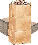 Rocky Mountain Goods Yard Waste Bags - Large 30 Gallon Brown Paper Leaf Bags for Yard/Garden - Environmental Friendly Lawn Bags - Tear Resistant Refuse Yard Bags - Heavy Duty 2 Ply Self Standing (5)