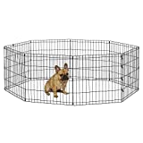 New World Pet Products B550-24 Foldable Exercise Pet Playpen, Black, Small/24 Inch x 24 Inch