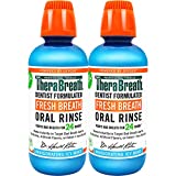 TheraBreath Fresh Breath Dentist Formulated Oral Rinse, Icy Mint, 16 Fl Oz (Pack of 2)