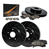 [Front + Rear] Max Brakes Elite XDS Rotors with Carbon Ceramic Pads and Hardware Kit KH031783