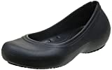 Crocs At Work Ballet Flats| Slip Resistant Shoes, Black, 9 Women