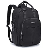 Diaper Bag Backpack, Dikaslon Unisex Multifunction Practical Back Pack Baby Changing Bags for Mom and Dad, Boys and Girls, Dark Gray