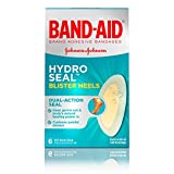 Band-Aid Brand Hydro Seal Adhesive Bandages for Heel Blisters, Waterproof Blister Pad & Hydrocolloid Gel Bandage, Sterile & Long-Lasting, 6 ct