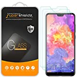 (3 Pack) Supershieldz Designed for Huawei (P20 Pro) Tempered Glass Screen Protector, Anti Scratch, Bubble Free