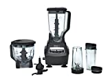 Ninja BL770 Mega Kitchen System, 1500W, 4 Functions for Smoothies, Processing, Dough, Drinks & More, with 72-oz. Blender Pitcher, 64-oz. Processor Bowl, (2) 16-oz. To-Go Cups & (2) Lids, Black