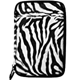 VanGoddy Faux Zebra Hard Shell Case for Alcatel 1T 7, Amazon Kindle, Barnes & Noble Nook Tablet 7", GlowLight Plus, Kobo Aura, Clara, Lenovo Tab 3 Essential, Samsung Galaxy Tab A 7.0", 4 Nook 7.0"