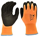 G & F Products 100% Waterproof Winter Gloves for outdoor cold weather Double Coated Windproof HPT Plam and Fingers Acrylic Terry inner keep hands warm at -58F Large (1628) , Orange