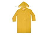 Custom Leathercraft mens Coat,rain trenchcoats, Yellow, X-Large US