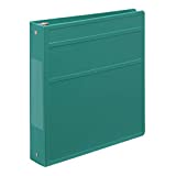 Carstens 1.5- Inch Heavy Duty 3-Ring Binder - Side Opening, Teal