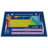 Periodic Table Placemats Set of 4, Periodic Table Chemistry Class Placemats Heat Resistant for Dining Table Non-Slip 18x12 Inches