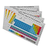 Mugod Periodic Table Placemats The Elements with All 118 and New Named Chemical Elements Decorative Heat Resistant Non-Slip Washable Place Mats for Kitchen Table Mats Set of 4 12"x18"