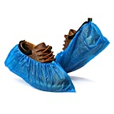 Fuxury Shoe Covers Disposable 100 Pack(50 Pairs) Disposable Shoe Boot Covers Waterproof Non Slip Shoes Protectors Covers Durable Boot&Shoes Covers,One Size Fits All,Blue
