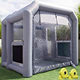 Sewinfla Professional Inflatable Paint Booth 12.5x11.2x11.2Ft with Blowers Upgrade Inflatable Spray Booth More Durable Portable Car Painting Booth Tent with Air Filter System