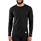 Carhartt Men's Base Force Midweight Classic Crew, Black, Large